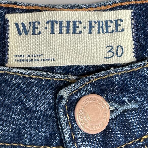 We The Free Tinsley Baggy High Rise Jeans size 30 New Dark Denim - Picture 5 of 11